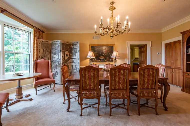 The formal dining room
