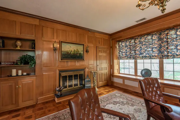 The panelled study