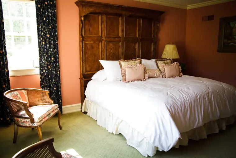 A bedroom in the estate house