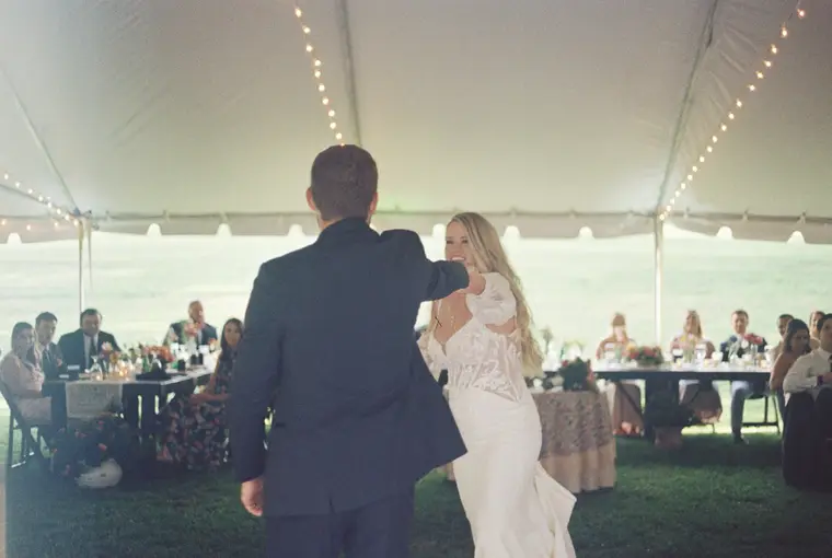 The first dance in the tent on film